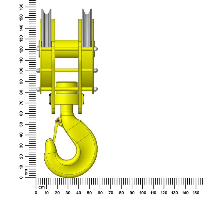 Four Fall Heavy Duty Hookblock (HB)